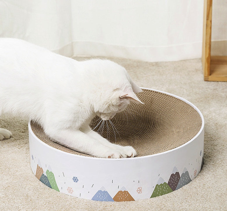 HKM-7487805 Corrugated Paper Cat Scratcher Nest - Available in Three Sizes (S, M, L)