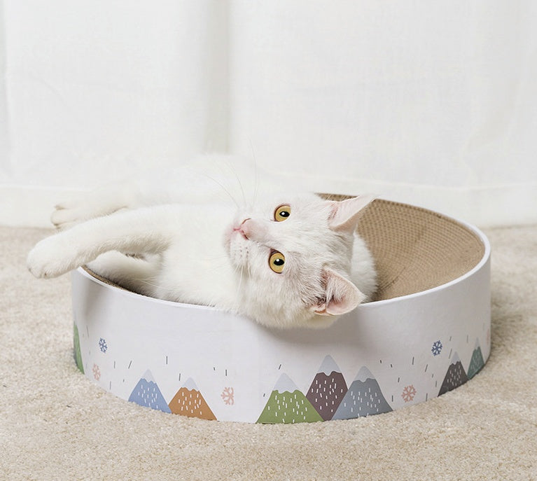HKM-7487805 Corrugated Paper Cat Scratcher Nest - Available in Three Sizes (S, M, L)