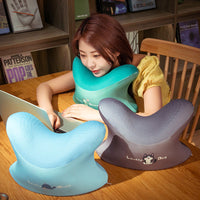HKM-748819 Memory Foam Nap Pillow with Gel Plush for Comfort and Support in Office or Travel