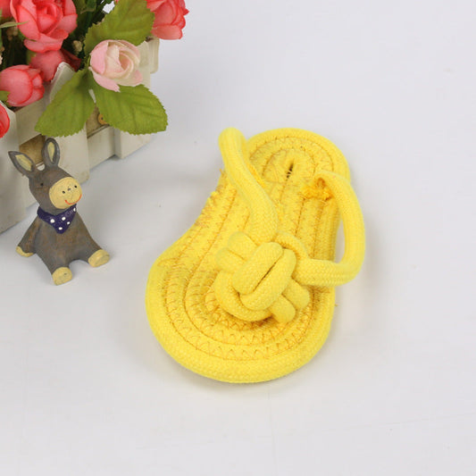 HKM-7488445 Pet Multi-Color Cotton Rope Molar Toys - Assorted Colors and 17cm Size