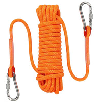 HKM-748883 10mm Outdoor Colored Knotted Nylon Climbing Rope - High Strength Static Mountain Safety Rope