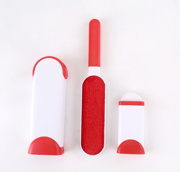 HKM-7489213 Pet Hair Removal Comb with Self-Cleaning Base and Double-Sided Lint Brush
