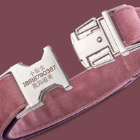 HKM-7489597 Pink and Purple Adjustable Dog Collar, Comfortable Fit for Small to Medium Dogs