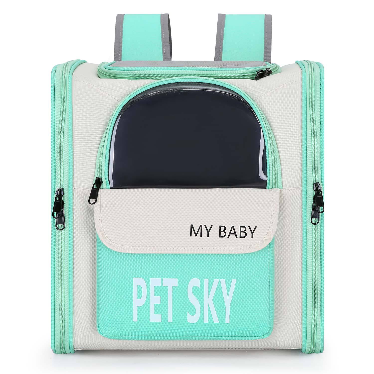 HKM-7489853 Breathable Outdoor Portable Pet Backpack made of Oxford Cloth