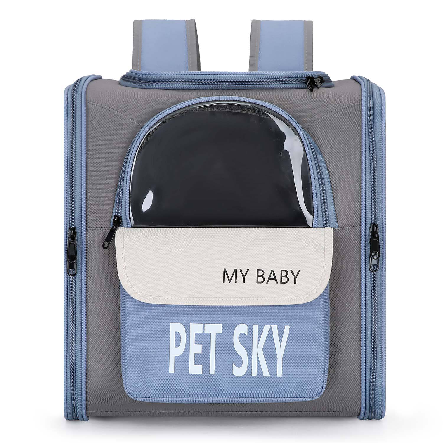 HKM-7489853 Breathable Outdoor Portable Pet Backpack made of Oxford Cloth