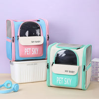 HKM-7489853 Breathable Outdoor Portable Pet Backpack made of Oxford Cloth