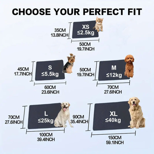 HKM-7490877 Washable Dog Pee Pads - Premium Waterproof Training Pads for Dogs - Reusable Absorbent Pet Pads with Odor Control - 18x24 Inches