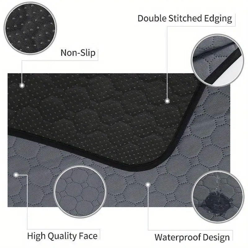 HKM-7490877 Washable Dog Pee Pads - Premium Waterproof Training Pads for Dogs - Reusable Absorbent Pet Pads with Odor Control - 18x24 Inches