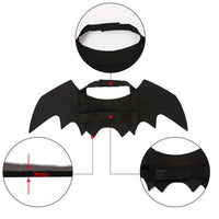 HKM-7493053 Halloween Bat Wings for Cats and Small Dogs - Lightweight Felt Costume Accessory