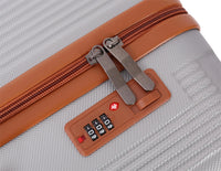 HKM-749395 Colour-Matched ABS Trolley Case Luggage Set for Men and Women