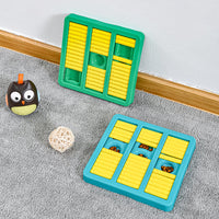 HKM-7494205 Interactive Dog Puzzle Toy - Anti-Boredom Educational Activity for Dogs - Lake Blue and Green
