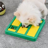 HKM-7494205 Interactive Dog Puzzle Toy - Anti-Boredom Educational Activity for Dogs - Lake Blue and Green