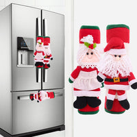 HKM-749779 Christmas Themed Refrigerator Gloves Set - Cloth, 2-Piece, 23x15cm