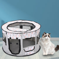 HKM-7498173 Foldable Pet Tent for Dogs and Cats - Color Blocked Oxford Cloth Design