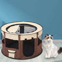HKM-7498173 Foldable Pet Tent for Dogs and Cats - Color Blocked Oxford Cloth Design