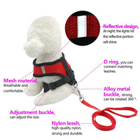 HKM-7498941 Breathable Mesh Pet Car Seat Belt Leash for Safe Walks in Any Weather