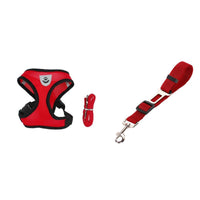 HKM-7498941 Breathable Mesh Pet Car Seat Belt Leash for Safe Walks in Any Weather