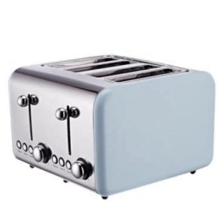 HKM-749907 Wooden Portable Electric Toaster for 4 Slices with Touch Screen Control and Removable Crumb Tray