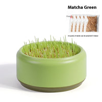 HKM-7499197 Hydroponic Cat Grass Kit with 5 Seed Packs and Cup - Potted Soilless Variety