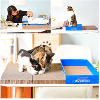 HKM-7499325 Corrugated Paper Cat Scratcher Box - Eco-Friendly Design for Cats