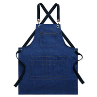 HKM-750035 Floral Canvas Apron for Outdoor, Gardening, and Barista Use