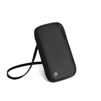 HKM-750035 Multi-Functional RFID Travel Passport Holder Wallet with Large Capacity and Hanging Neck Design