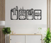 HKM-750099 Modern Nature-Inspired Acrylic Wall Art - 42 x 18 Inch Botanical Design