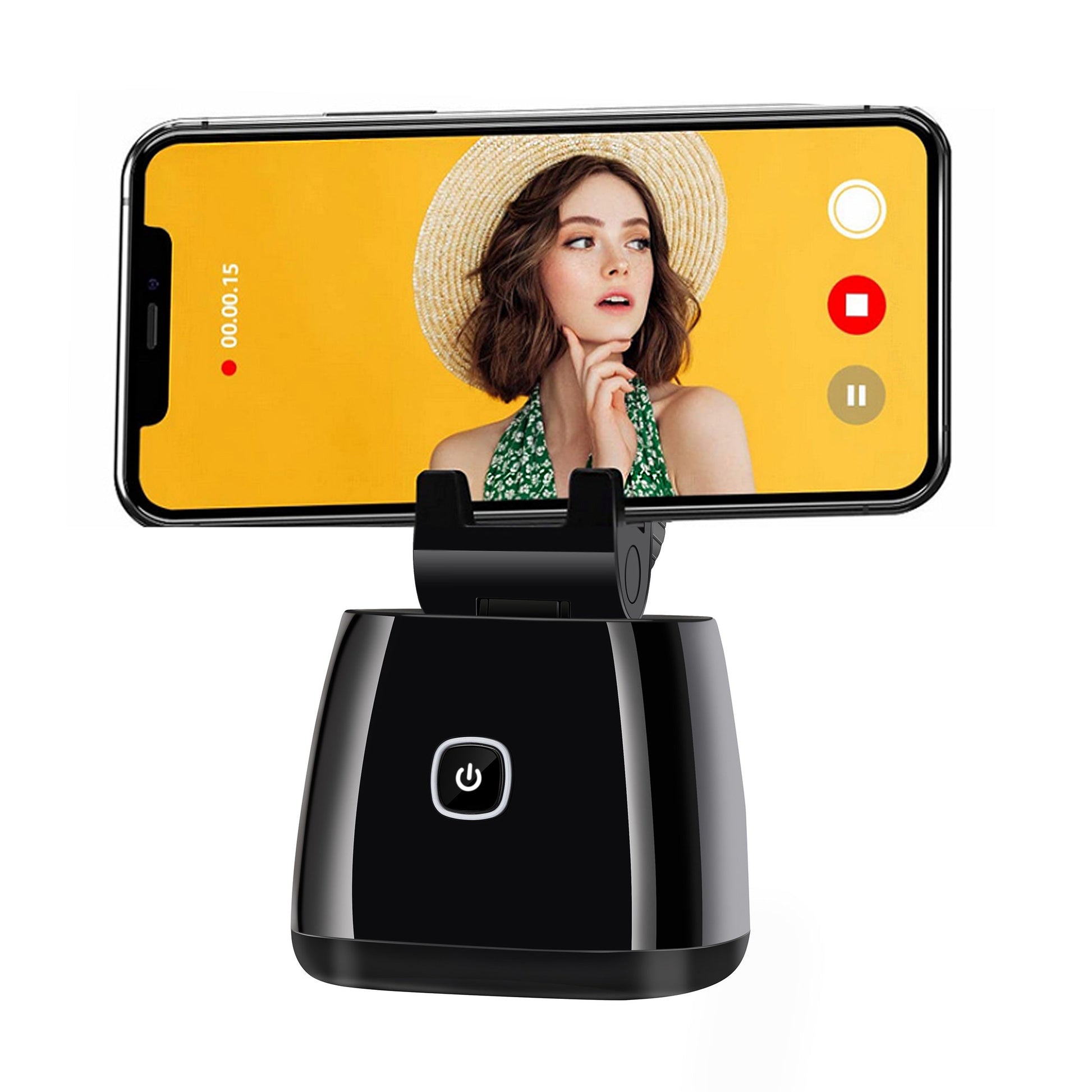 HKM-750227 360-Degree PTZ Face Tracking Smartphone Camera with Object Recognition and Live Streaming Functionality