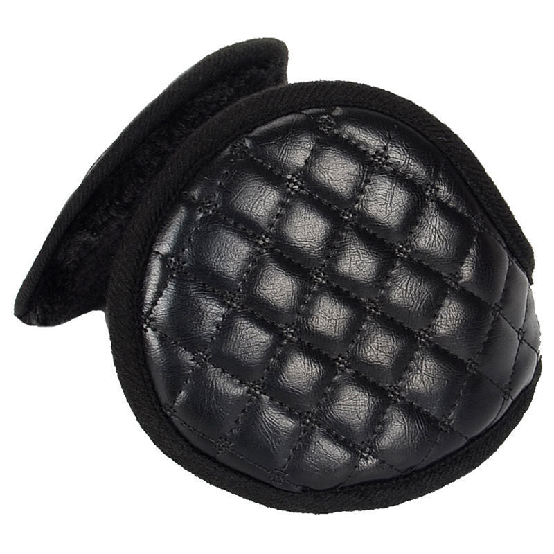 HKM-750227 Winter Warm Plush Earmuffs for Kids - Soft Polyester and Viscose Fiber Ear Protection in Black, Navy, Grey, and Brown