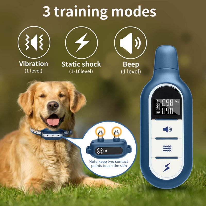 HKM-7502397 Remote Control Dog Trainer with Vibration and Shock Function, ABS Material Collar