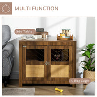 HKM-7502781 Decorative Dog Crate Furniture with Soft Cushion for Small to Medium Dogs