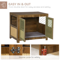 HKM-7502781 Decorative Dog Crate Furniture with Soft Cushion for Small to Medium Dogs