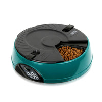 HKM-7502909 Automatic Pet Feeder with Voice Recorder and 6 Meal Capacity, Four Timer Settings, Easy to Clean Design