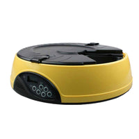 HKM-7502909 Automatic Pet Feeder with Voice Recorder and 6 Meal Capacity, Four Timer Settings, Easy to Clean Design