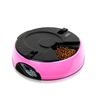 HKM-7502909 Automatic Pet Feeder with Voice Recorder and 6 Meal Capacity, Four Timer Settings, Easy to Clean Design