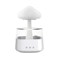 HKM-750355 Adjustable Water Flow Cloud Humidifier with 7-Color Light and Relaxing Raindrop Sound