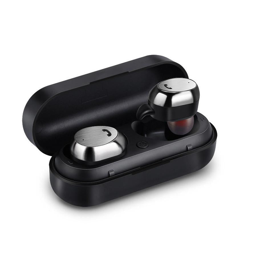 HKM-750355 Wireless Sports Bluetooth Headset with CVC Noise Reduction and Automatic Charging Case