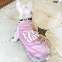 HKM-7504189 Double-Sided Gold Velvet Dog Sweatshirt for Cold Weather, Available in Various Colors and Sizes