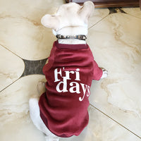 HKM-7504189 Double-Sided Gold Velvet Dog Sweatshirt for Cold Weather, Available in Various Colors and Sizes