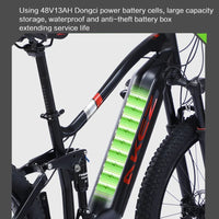 HKM-750483 Electric Mountain Bike 27.5-Inch 48V 500W with Central Bafang Motor & Hydraulic Disc Brakes