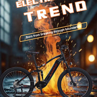 HKM-750483 Electric Mountain Bike 27.5-Inch 48V 500W with Central Bafang Motor & Hydraulic Disc Brakes