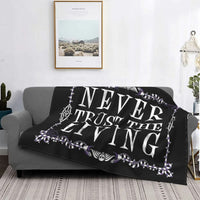 HKM-7505725 Gothic Geometric Pattern Flannel Blanket for All Seasons, Multiple Sizes Available