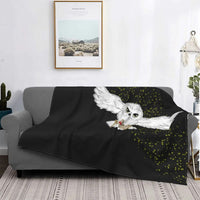 HKM-7505725 Gothic Geometric Pattern Flannel Blanket for All Seasons, Multiple Sizes Available