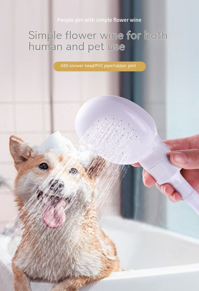 HKM-7506749 Pet Shower Nozzle for Convenient Bathing of Dogs and Cats, Easy to Use and Install