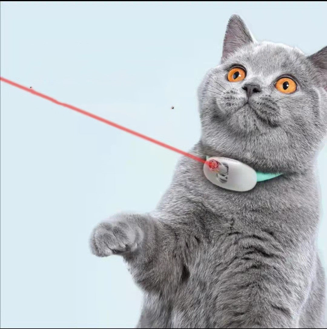 HKM-7506877 Automatic Cat Laser Teaser Toy - Infrared Light Pen for Cats - Interactive Pet Play Device