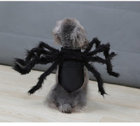 HKM-7507261 Plush Spider Costume Dress for Dogs and Cats ¨C Black Felt Cloth, Multiple Sizes