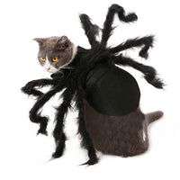 HKM-7507261 Plush Spider Costume Dress for Dogs and Cats ¨C Black Felt Cloth, Multiple Sizes