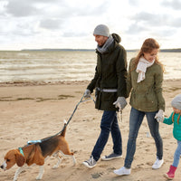 HKM-7508669 Portable Nylon Pet Leash for Running and Traction - Multi-Color Options, 1.4m to 2.0m Stretching Length