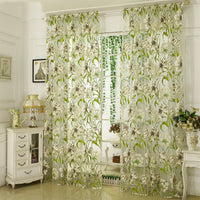 HKM-750867 Sheer White Striped Polyester Translucent Curtain for Bedroom Decor