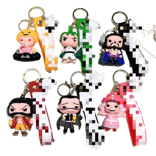 HKM-750995 3D PVC Cartoon Anime Keychain - Fun and Stylish Bag Pendant Accessory